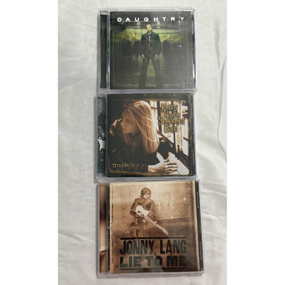 Lot If 3 CDs by Kenny Wayne Shepherd , Daughtry, Jonny Lang